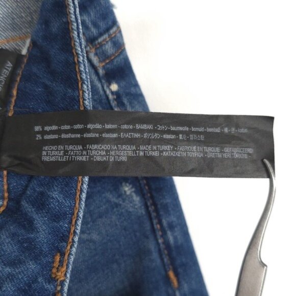 ZARA WOMAN DENIM PREMIUM COLLECTION Graffiti Size 2 RARE Blue Jeans 9863/265 - Picture 12 of 12
